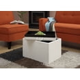 thumbnail image 4 of Convenience Concepts Designs4Comfort Accent Storage Ottoman - Ivory | 143523W, 4 of 4