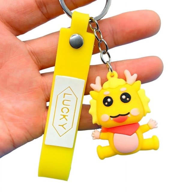 Dragon Key Buckle Pendant Unique Design Creative Stylish Lovely Cartoon Dragon Keychain for Bags Gifts