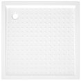 thumbnail image 3 of vidaXL Plateau de Base de Douche avec Points Blanc 90x90x4 cm ABS, 3 of 4