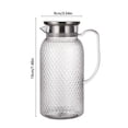 thumbnail image 3 of weibbin Jug Plastic Juices Pitcher PC High Temperature Proof Bar KTV Beverage Jug For Restaurant Fruit Tea 1L, 3 of 6