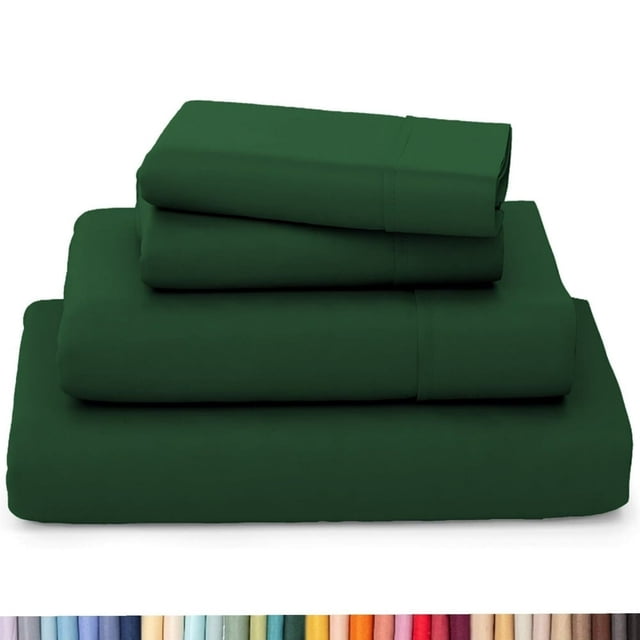 HAOAN Ultra Soft Wrinkle Resistant Bamboo Sheet Set - 4 Piece Set - 2200 Series