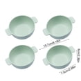 thumbnail image 3 of Dvruxg Wheat Straw Dinnerware Set - 4 Bowls, Reusable, Microwave & Dishwasher Safe, Perfect for Camping or Home Use(Green), 3 of 5