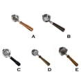 thumbnail image 2 of Machine à Café Poignée en Bois Filtre à Pression Sans Fond en Acier Inoxydable; Portafiltre en Acier Inoxydable Trois-Oreilles Fabricant de Bols Filtrant Type 2, 2 of 8
