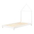 thumbnail image 2 of South Shore Sweedi Twin Solid Wood Bed with House Frame Headboard, in White, 2 of 10