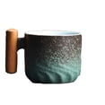 thumbnail image 3 of Openpig Ceramic Espresso Cups with Wooden Handle Espresso Shot Cups Ceramic Tea Cups Porcelain Demitasse Cups for Coffee or Tea, 3 of 3