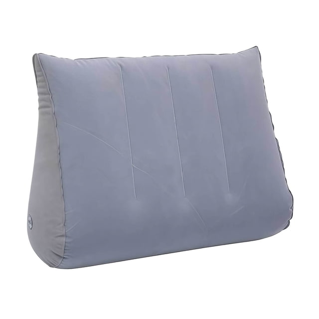 Grey Inflatable Pillow Air Camping Travel Sleeping Aid Pillow Core Cervical Spine Support Lightweight Portable Neck Rest For Outdoor Home Use Compact Storage Z-281 Grey