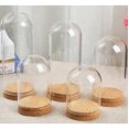 thumbnail image 2 of Cloche Dôme Créative Décorative en Verre Cloche Présentoir en Verre avec Base en Bois, 2 of 10