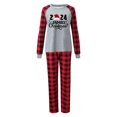 thumbnail image 2 of Pyjamas de Noël Assortis pour la Famille Noël en Famille 2024 Chandail à Manches Longues Imprimé de Noël Décontracté à Col Rond avec Capuchon pour Femmes Pyjamas de Noël pour Femmes Noir Maman Taille:m, 2 of 5