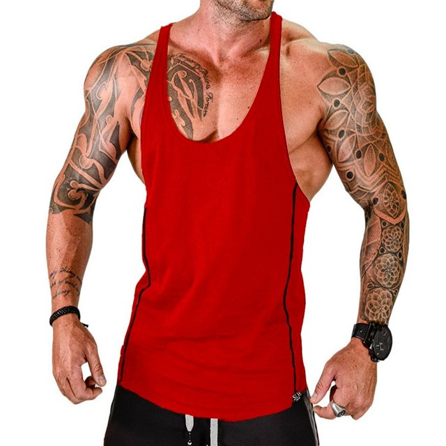 MesaSe Hommes Stringer Muscle Bodybuilding Débardeur Noir XL