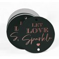 thumbnail image 2 of Inkdotpot Pack Of 100 Real Rose Gold Foil Paper Tags Let Love Sparkle Wedding Favor Hang Tags, 2 of 6