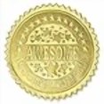 thumbnail image 3 of PaperDirect Deluxe Awesome Accomplishment Gold Foil Certificate Seals, 2 Inch, Self Adhesive, 102 Count, Embossed Seals For Certificates, Achievement And Award Stickers For School, Work, Diploma, 3 of 3