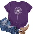thumbnail image 1 of Liquidation d'Économies d'Été Iumwxz Tunique Coupe Classique T-Shirt d'Été Décontracté Hauts pour Femmes T-Shirt Graphique Floral Hauts T-Shirt à Manches Courtes Col Rond Hauts pour Dames Offres Hebdomadaires Date, 1 of 4