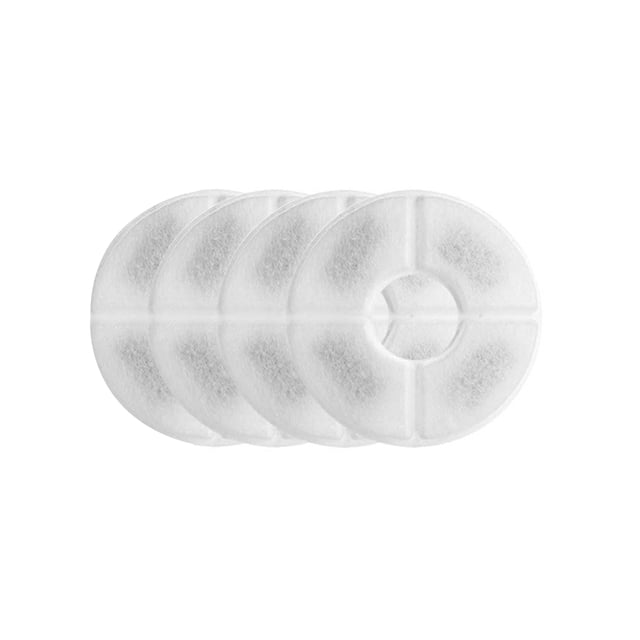 CACAGOO 4pcs Pets Cat Water Fountain Filters Replacement Filters for Cat Water Fountain Water Dispenser