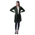 thumbnail image 2 of Moomaya Womens Full Sleeve Hi-Lo Shrug Rounded Hem Long Cotton Summer Cardigan, 2 of 7