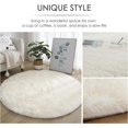 thumbnail image 3 of Soft White Round Area Rug for Bedroom Modern Fluffy Circle Rug for Kids Girls Baby Room Indoor Plush Circular Nursery Rugs （80cm）, 3 of 5