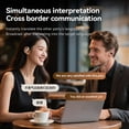 thumbnail image 3 of Aufmer 1 Pcs Instant Translator Earbuds, Open-Ear Design with 140+ Languages, 7hr Battery(Black), 3 of 9