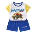 thumbnail image 1 of Ensemble Garçon Imprimé T-Shirts à Manches Courtes Shorts Col Ras du Cou Tenue d'Été Vêtements Garçons 2-3 Ans Mode Garçons, 1 of 3