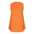thumbnail image 5 of Dealovy Plus Size Tank Tops for Women Casual Sleeveless Scoop Neck Buttons Ruched Solid Color Loose Flowy Tees, 5 of 5