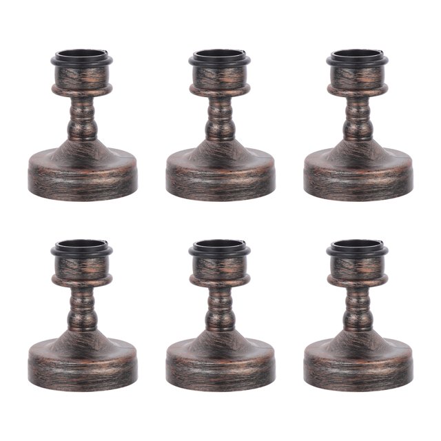 Golden ABS Crafts Decorations for Home Party Scene with Elegant Appearance 6pcs