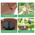 thumbnail image 4 of Solar Bird Bath Fountain Pump, Environmental Protection Hanging Style Solar Bird Bath Fountain  for Patio, 4 of 7