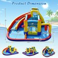 thumbnail image 2 of Gymax 7-in-1 Inflatable Water Slide Water Park Kids Bounce Castle With 735W Air Blower, 2 of 10