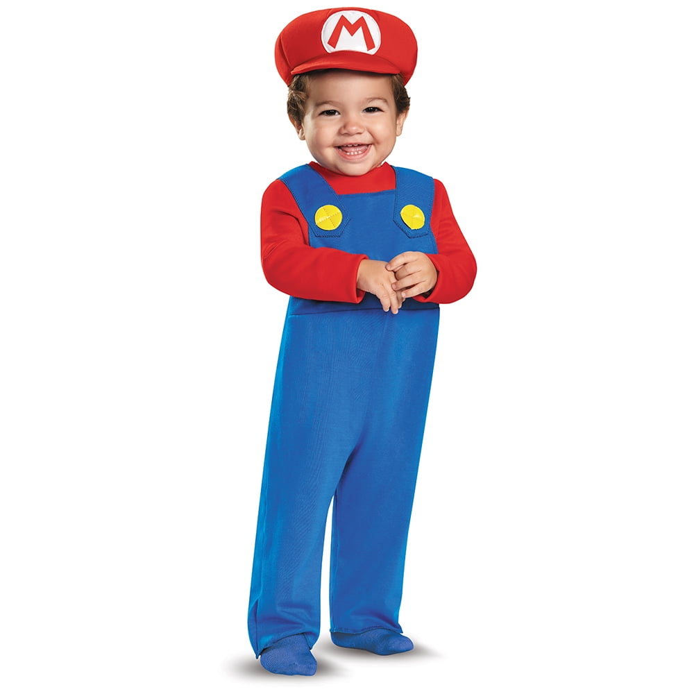 Disguise Infant/Toddlers Super Mario Bros. 'mario' Deluxe Costume