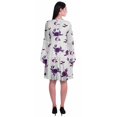 thumbnail image 4 of Moomaya Robe d'Été Fluide à Manches Longues Imprimée pour Femmes, Longueur Genou, Évasée, 4 of 6