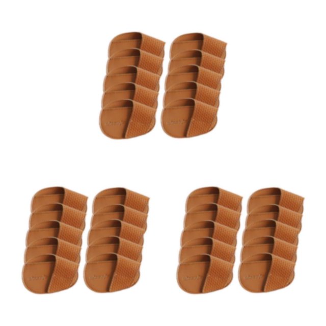 Thinsony Golf Head Covers PU Portable Protector Travel Athlete Golf for Training Brown Small 10 Pcs 3Set