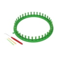 thumbnail image 1 of Aodebiao Round Knitting Loom Set with Hook Needle & Pompom Maker - Easy Knitting Tool for Beginners & Experts - Durable PP Material - Create Hats Scarves Blankets - Craft Sewing Accessories Kit, 1 of 2