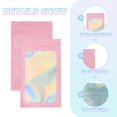 thumbnail image 3 of Uxcell Foil Pouch Bags with Clear Window Resealable Sample Bag for Candy and Jewelry Pink 5 x 8", 3 of 6