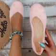 thumbnail image 5 of B91xZ Chaussures Plates pour Femmes Confortables à Enfiler pour Bureau et Travail, Rose 9, 5 of 5