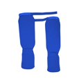 thumbnail image 1 of Transemion 1 Paire Protège-Tibias MMA Protecteur Élastique et Protection Fournitures Formation Bleu M 1Set, 1 of 6