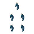 thumbnail image 1 of Wweixi Coat Hooks Easy To Install And Wide Application For Added In Daily Life Retro blue (horse) 5Set, 1 of 6