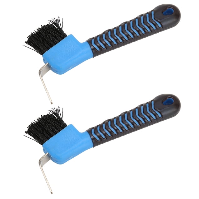 Brosse à Sabots de Cheval, Nettoyage Efficace Multifonction Bleu Plastique Acier Inoxydable Outil de Nettoyage de Sabots de Cheval Durable pour Stable