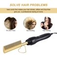 thumbnail image 2 of Hair Straightener with Comb, Alloy Electric Hot Straightening Heat Pressing Comb, 2 of 4