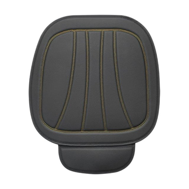 Gold Gold Leather Car Seat Cushion With Full Enclosure And Non-Slip Bottom