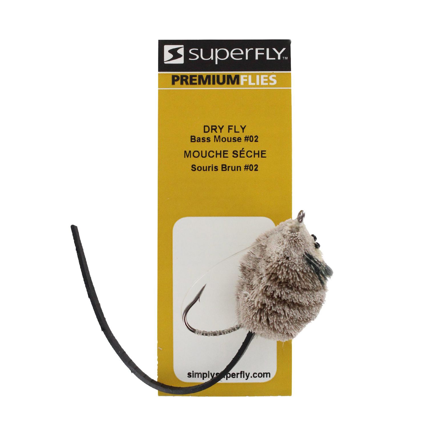 SuperFly FLY6091-02P Mouche sèche du bar souris brune