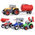 thumbnail image 3 of Die-cast Farm Vehicles Tractor Engineering Car Mini Car Engineering Car Model Model Tractor Toys Model for Kids Xmas Gifts A Dump Truck, 3 of 6