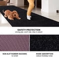 thumbnail image 3 of ANTPOP Runner Rug Non-slip Accent Rugs Washable Hallway Durable Polypropylene Indoor Outdoor with Rubber Backing for Entryways Kitchens Bedrooms , 4' x 8', Solid Black, 3 of 7