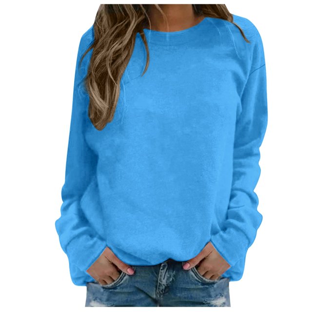 WEAIXIMIUNG Robe Chandail en Molleton Grande Taille pour Femmes Quotidien Maison Extérieur Entraînement Manches Longues Col Rond T-Shirt Haut Imprimé Chandail en Molleton Blouse de Rue Mode Urbaine
