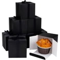 thumbnail image 1 of 50pcs Mini Black Candy Boxes, 3x3x3 Inches Paper Gift Boxes with Ribbon, Cube Wedding Favour Boxes, Chocolate Gift Boxes for Wedding Birthday Party Supplies, 1 of 7