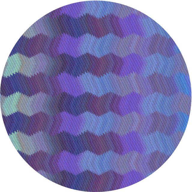 Ahgly Company Tapis d'Intérieur Lavable en Machine Carré Transitionnel Violet Améthyste Violet, 3 Pieds Carré