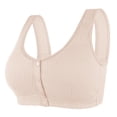 thumbnail image 1 of Timegard Bras for Women No Underwire Plus Size Front Closure Button Comfortable Full-Coverage Everyday Bra, 1 of 7