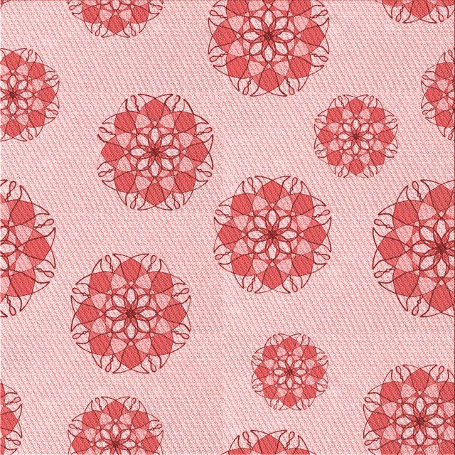 Ahgly Company Machine Washable Indoor Square Transitional Light Red Pink Area Rugs, 4' Square