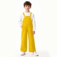 thumbnail image 3 of Children's Solid Color Pocket Jumpsuit, Mid Size Casual Overalls for Adults, Comfortable and Versatile, 3 of 8