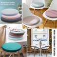 thumbnail image 2 of ORUYROP Round Chair Cushions 14 inch, Stool Cushions Round 14 Inch Upgrade Memory Foam Seat Cushion, Detachable Chair Pads with Hidden Zipper Design, Work from Home Essentials Light Grey, 2 of 7