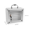 thumbnail image 2 of GOOHOCHY 1Pcs Cellphone Locker Box for Restaurants Wall Mountable Silver 24.8x21.3cm, 2 of 8
