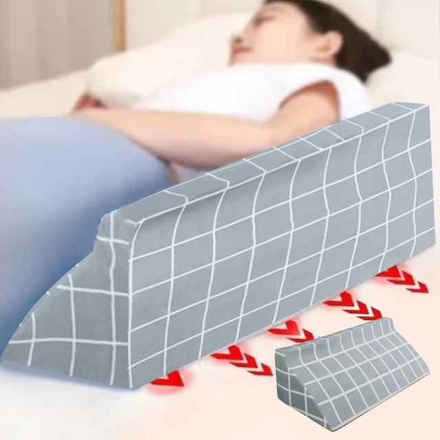 Chmadoxn Pillow Bed-Rest Support Pillow For Elderly Patient Turning Pillow Separation Triangular Pillow Nursing R-Shaped Pillow Foam Back Cushion