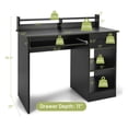 thumbnail image 3 of Costway 22" Wide Computer Desk Writing Study Laptop Table w/ Drawer & Keyboard Tray Black, 3 of 10