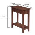 thumbnail image 4 of Convenience Concepts American Heritage Flip Top Wooden Side End Table, Walnut, 4 of 4